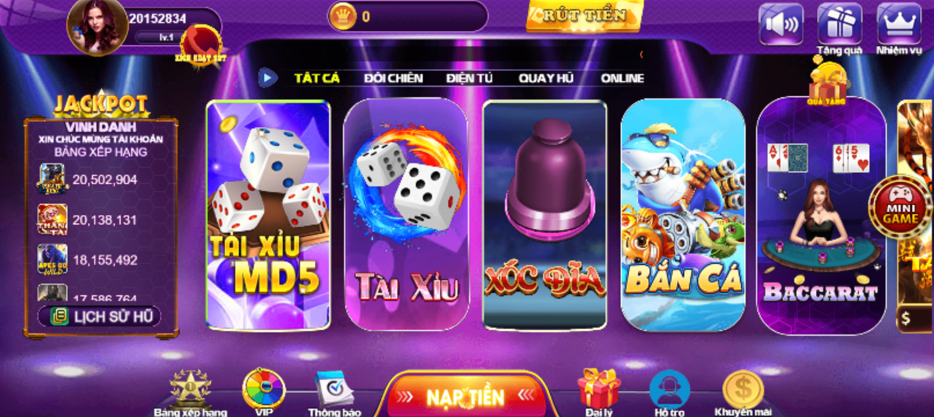 Rút tiền 68 game bài với nhiều phương thứcRút tiền 68 game bài với nhiều phương thức